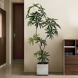 Artificial Green Plant Peacock Tree, High-End Light Luxury Indoor Living Room Large Floor-Standing Decorative Tree, High-Quality Artificial Plant