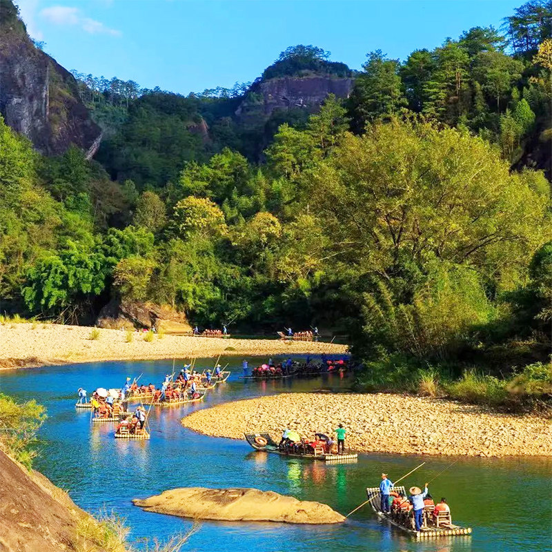 南平武夷山一日游 九曲溪竹筏漂流 大红袍景区 天游峰 武夷山旅游