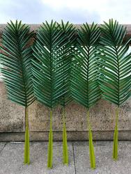 Simulated Leaves, Green Plants, Rubberized Coconut Leaves, Palm Leaves, Simulated Coconut Leaves, Fake Green Leaves, Decorative Props