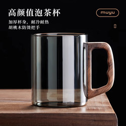 Water Cup, Glass Cup with Handle, Tea Cup, Green Tea Cup, Special for Men, Office, Home Use, Japanese Style, High Temperature Resistant