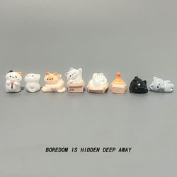 Bored? Cute Mini Kitten, Adorable Cat, Office Workstation Desktop Ornament, Computer Screen Decoration