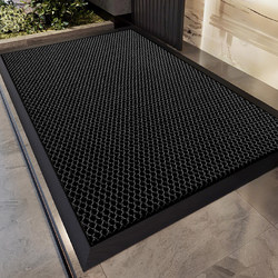 Entrance Door Mat, Villa Front Door Elastic Door Mat, Household Outdoor Entrance Carpet, Non-Slip Dirt-Scraping Foot Mat Outside the Door