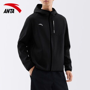 
ANTA men's jacket summer water repellent windbreaker windproof jacket 2026 new warm hooded sports top for men