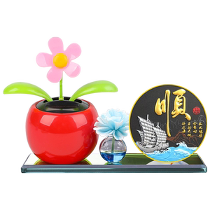 
Automobile ornaments for car perfume solar energy flower Yifanfeng scooter interior accessories center console ornament decoration