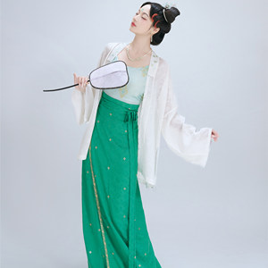 [Silk Hua Luo] Huanhuaxi Song Dynasty Cool Hanfu Women's Summer Shirt Skirt Tube Top Jenga High Quality High Score Mulberry Silkworm
