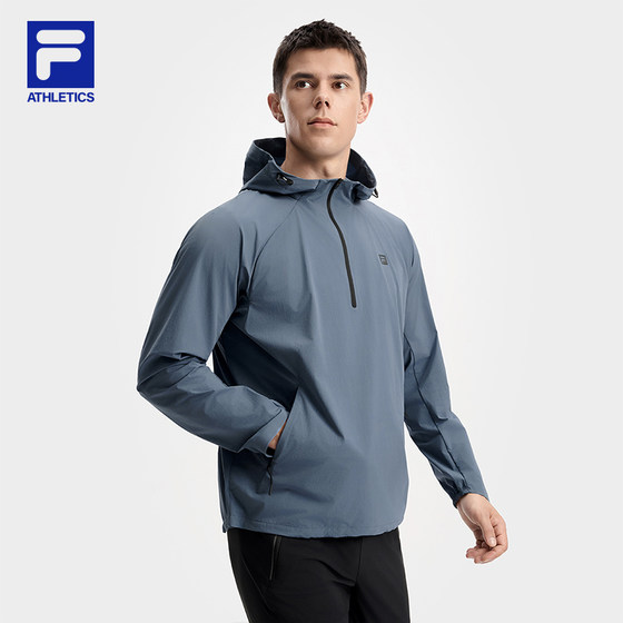 
Huang Jingyu's same style FILA official men's woven top 25 autumn cool hooded jacket A11M531708F