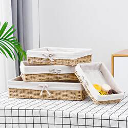 Large Rattan Basket, Wicker Storage Box, Dirty Laundry Basket, Bamboo Basket, Rattan Box, Rattan Basket, Bamboo Basket, Storage Box with Cover