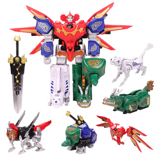 The mythical beast King Kong toy Qinglong reproduces the 6-fit mythical beast Star Armor King Pegasus assembled hundred-deformation robot genuine