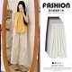 White ice silk wide-leg pants for women in summer thin 2025 new high-waist nine-point Harun straight small carrot pants
