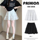 White lace short skirt for women summer thin 2025 new ballet style cake skirt high waist A-line puffy skirt
