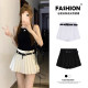 White pleated skirt for women in summer hot girl small jk miniskirt high waist slim a line skirt pure and sexy skirt