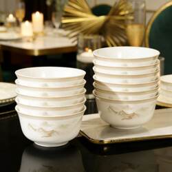 Ceramic Bowls Jingdezhen 2026 New Model High-End High-Quality Rice Bowls and Soup Noodle Bowls for Home Use Food Grade