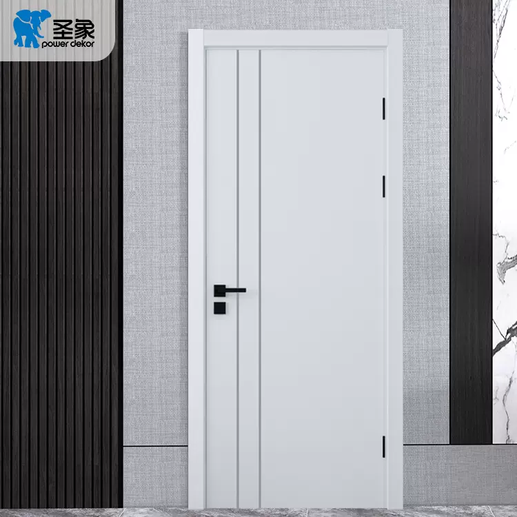 圣象木门 白色现代简约卧室门免漆平开套装门简易房门室内门MQ039