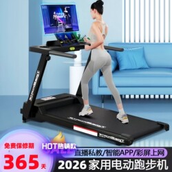 Treadmill for Home Use, Indoor Small Folding Model, New Walking Machine, Electric Weight Loss Mini Gym Machine for Families