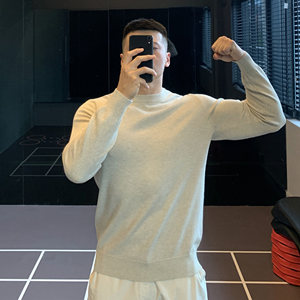 
IRONTRAP wool inner knitted sweater base casual sweater slim long-sleeved T-shirt fitness suit men's autumn and winter