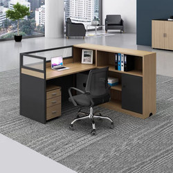 Finance Room Accounting Computer Desk Workstation Desk and Chair Set Screen Partition Staff Desk Cubicle Employee