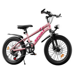 Children's Bicycles for Boys and Girls, Medium and Large Children's Variable-Speed Mountain Bikes, Variable-Speed Bicycles, Double Disc Brakes, Shock-Absorbing Road Bikes