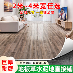 Flooring Vinyl for Home Use, 3m Wide, Thickened, Wear-Resistant, Waterproof, Non-Slip, Suitable for Direct Application on Cement Floors, Floor Mat, Carpet, Floor Sticker