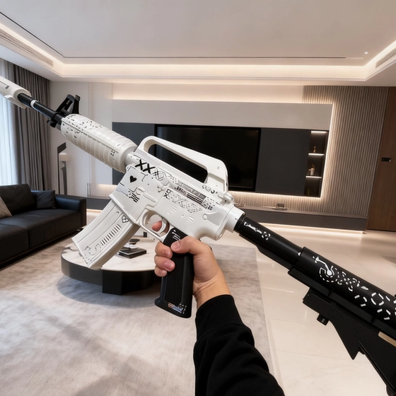 
CSGOCS2M4A1 printing set game model gun toy cos props M4 printing set gun model peripheral spot