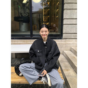 
pusumede Yunxuxiangxi selects 1OO wool double-sided woolen jacket for women, high-end short woolen jacket