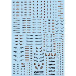 Amax Studio Mg 1:100 Caution Attention/Warning/General Sign. Fluorescent Water Decal