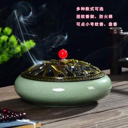 Factory Direct Mosquito Coil Incense Large Incense Burner Home Indoor Sandalwood Agarwood Aromatherapy Furnace Ashtray Deodorization