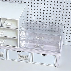 ins Wind Desktop Organizer Desktop Storage Box Desk Pegboard Tabletop Storage Rack Organizer White Organizing Box