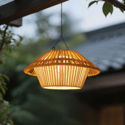 Solar Chandelier Outdoor Rechargeable Lighting Atmosphere Decoration Chinese-Style Courtyard Arrangement No-Wiring Hanging Lamp Pavilion Corridor