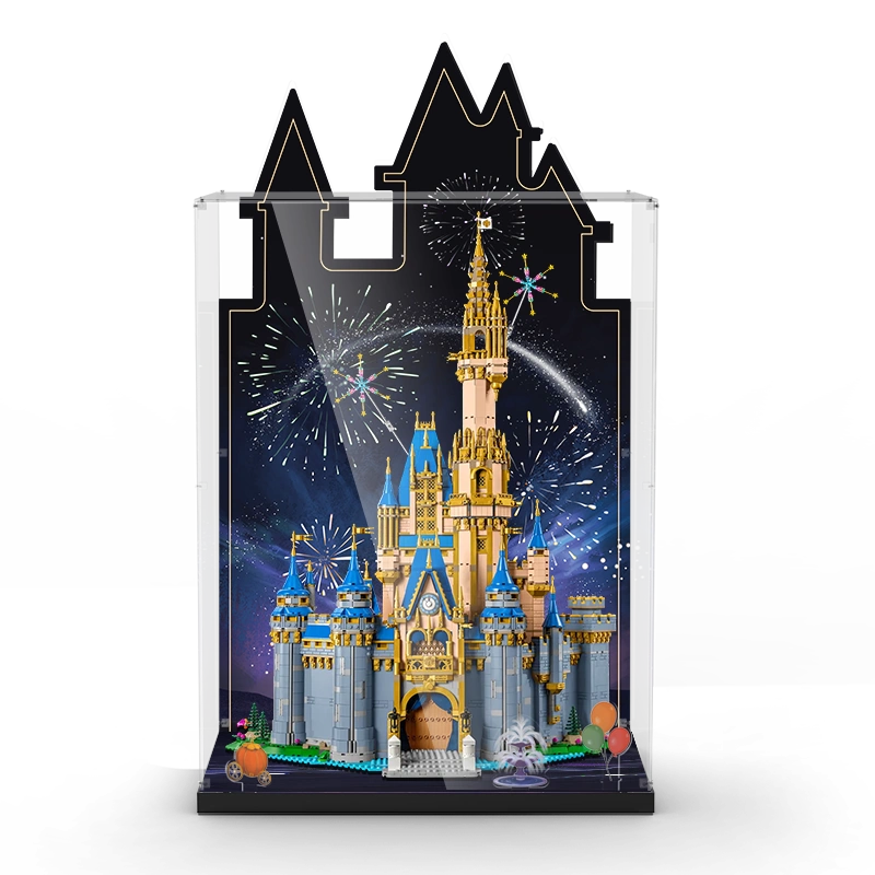 LYB樂一百適用樂高43222新款迪士尼城堡灰姑娘透明壓克力展示盒-Taobao