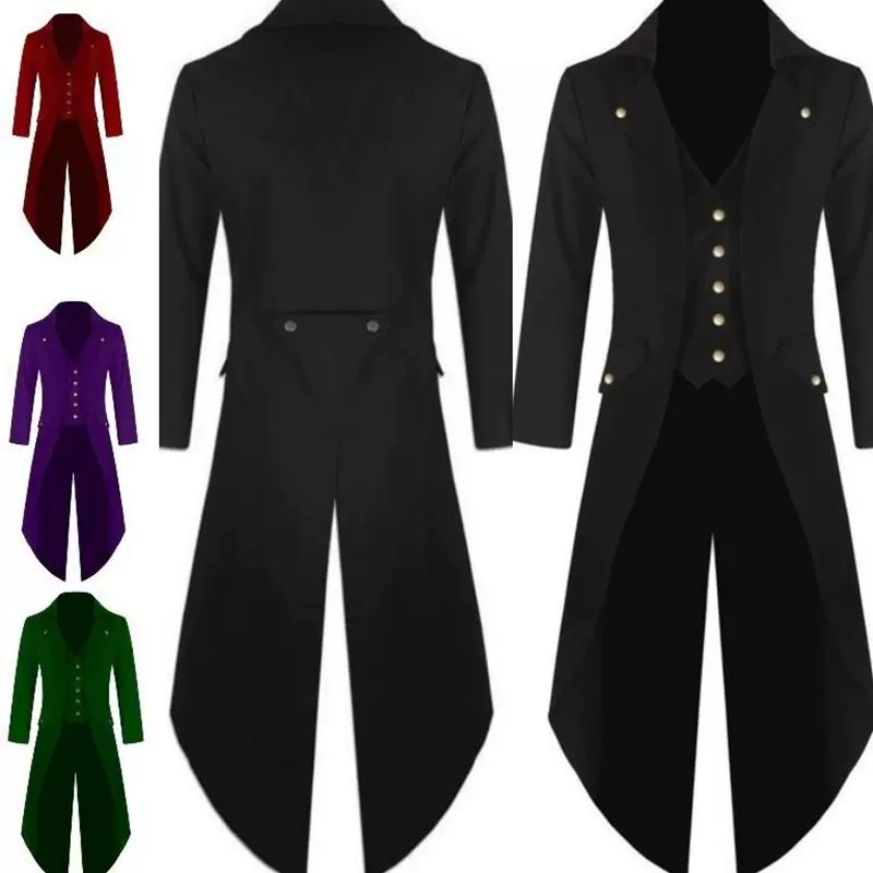 Solid color fashion steampunk tuxedo male dress燕尾服男礼服- Taobao