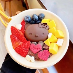 Hello Kitty Yogurt Mold Handmade Chocolate Silicone Food-Grade Fat-Reducing Product for Night Market Stalls