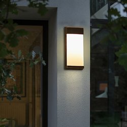 Modern Simple Solar Outdoor Waterproof Wall Lamp Led Outdoor Courtyard Lamp Gate Lamp Terrace Balcony Garden Lamp