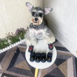 Dog Outdoor Shoes Schnauzer Teddy Shiba Inu Pet Rain Boots Soft Sole Non-Slip Waterproof Breathable All-Season Use