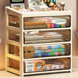 Drawer-Type Desktop Storage Box Office Desk Stationery and Cosmetics Storage Rack Multi-Layer Divided Storage Box