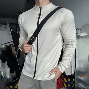 
Winter warm German velvet temperature locking lightweight full zipper stand collar outdoor casual fleece jacket fitness training running long sleeves