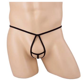 
Men's sexy thong transparent low waisted egg-parting underwear