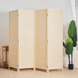 Simple Movable Bamboo Partition for Children's Kindergarten, Low Screen Divider for Entrance, Eco-Friendly Pet Area Corner Arrangement Barrier