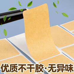 Kraft Paper Sticky Notes, Peel-Off Paper Labels, Sticker Rolls, Self-Adhesive, Non-Drying Adhesive, Writable, Categorized Packaging Marking Stickers