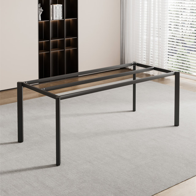 Reinforced wrought iron table foot rock plate dining table leg bracket