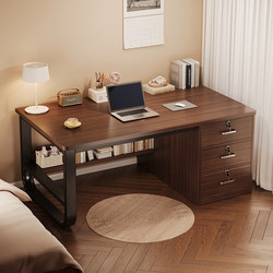Solid Wood Desk Study Table Student Home Writing Computer Desk Desktop Workbench Bedroom with Drawer Office Desk