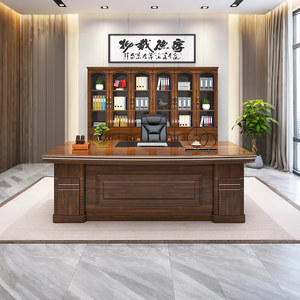 
New Chinese style boss desk and chair combination simple modern executive desk president desk manager desk office boss desk
