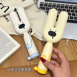 Cartoon Cute Puppy Air Cushion Comb for Home Use, Anti-Static High Crown Scalp Massage Comb, Portable Ribbed Comb for Students