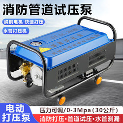 Water Pipe Pressure Tester, Fire Pipe Pressure Test Pump, Electric Pe Pipe Leak Detection, 220V High-Pressure Car Wash Machine Cleaning