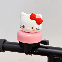 Bicycle Bell 2025 New Model Cute Cartoon 3D Kt Cat Children's Bicycle Scooter Riding Horn Super Loud