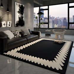 Living Room Carpet ins Modern Minimalist Light Luxury High-End Sofa Coffee Table Rug Home Bedroom Bedside Floor Mat Full Coverage