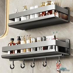 Bathroom Storage Rack Wall-Mounted Washbasin Bathroom No-Drill Wall Toilet Storage Shelf