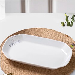 Jingdezhen Large Steamed Fish Plate Ceramic Tableware Special Offer  Bone China Fish Plate Soup Bowl Spoon Bowl Plate for Home Use