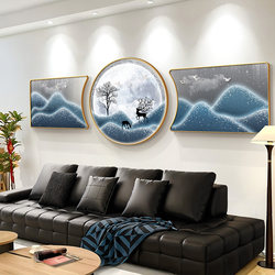 Living Room Decorative Painting 2026 New High-End Mural Landscape Painting Wall Decoration with Good Meaning Sofa Background Wall Hanging Painting