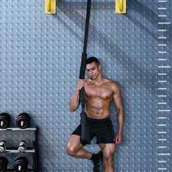 Wall horizontal bar household indoor fitness equipment punched wall hanging bar frame pull-up wall fixed wall hanging type