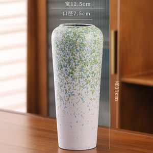 
Hydroponic green plants modern simple extra-large vase ceramic living room flower arrangement dried flowers decoration ornament TV cabinet blue